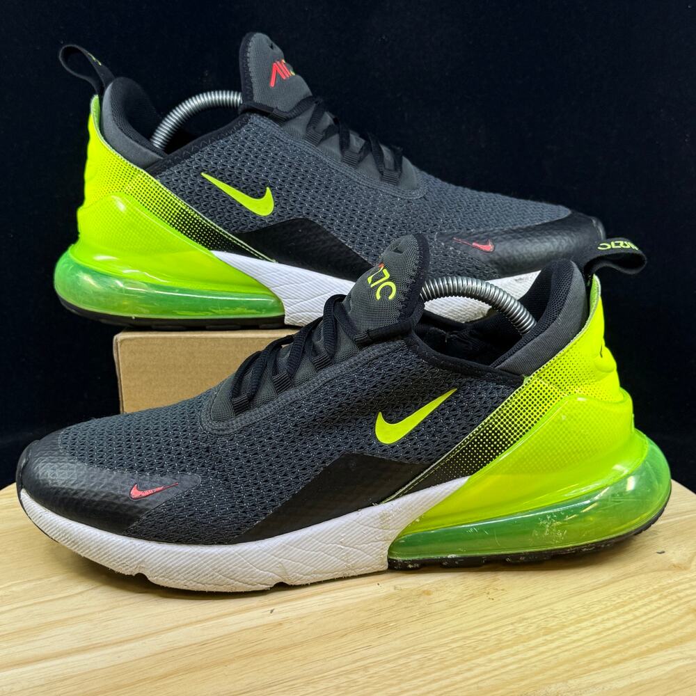Nike Air Max 270 Anthracite Gray/ Green Mens Size 10 Athletic Shoes - Picture 1 of 8